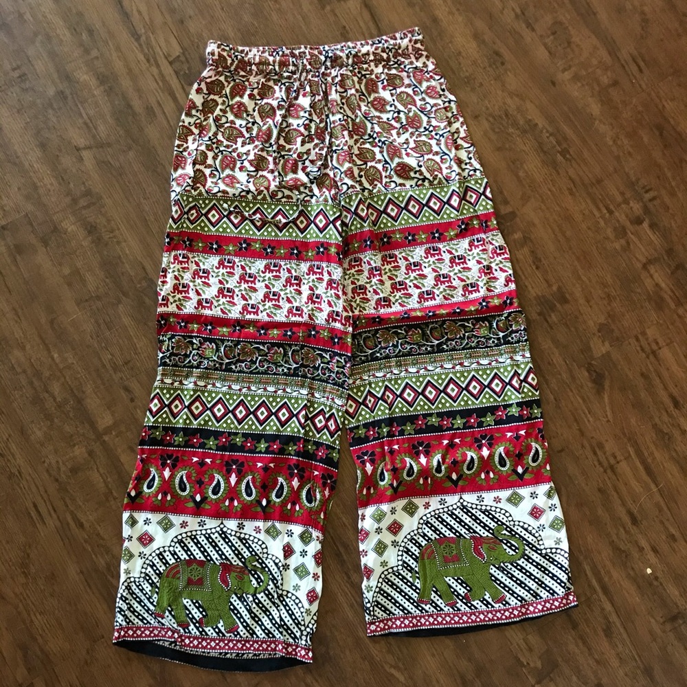 flowy bohemian pants